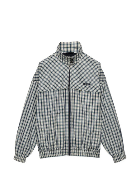  Prada Checked Collar Blouson Jacket - Neutrals 