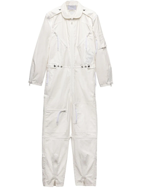  Prada Cotton Jumpsuit - White 