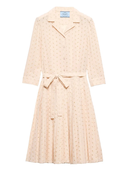  Prada Cotton Midi Dress - Neutrals 