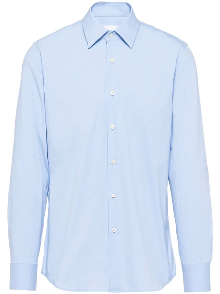  Prada Cotton Poplin Shirt - Blue 