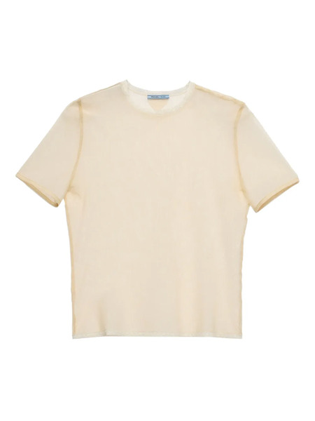  Prada Cotton T-shirt - Neutrals 