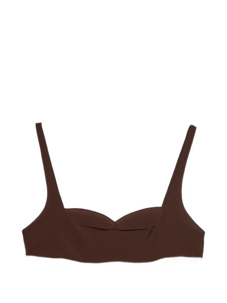  Prada Crepe De Chine Top - Brown 