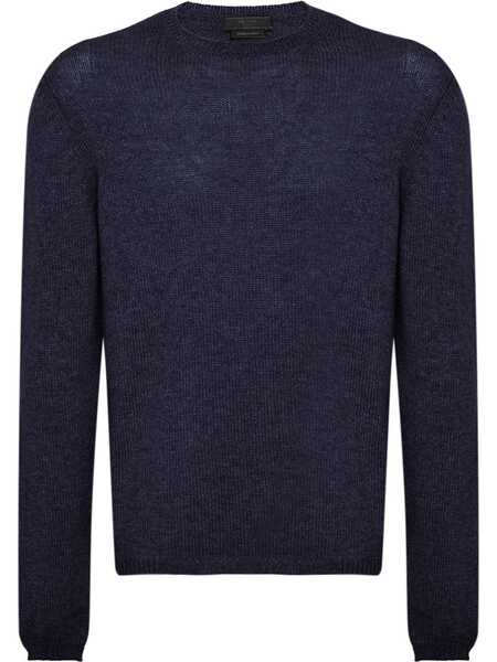  Prada Crew-neck Cashmere Jumper - Blue 