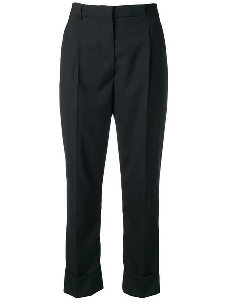  Prada Cropped Tailored Trousers - Blue 