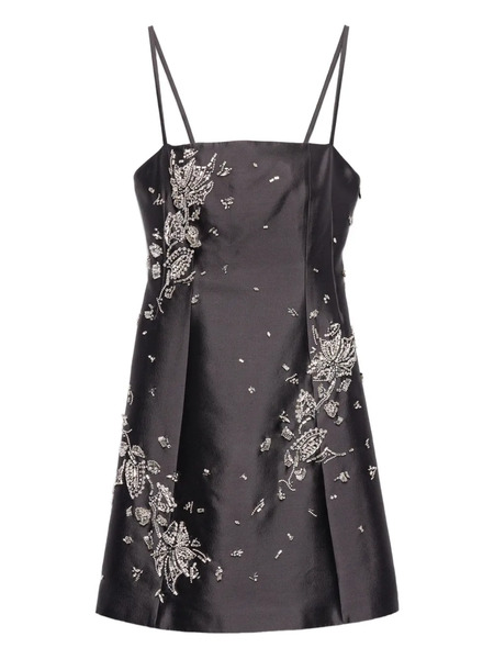  Prada Crystal-embellished Mini Dress - Grey 