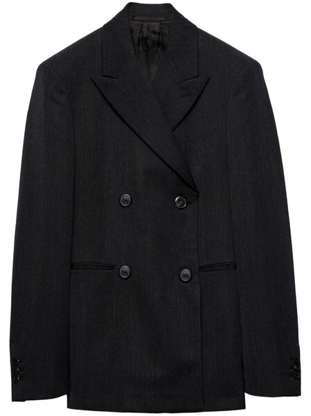  Prada Double-breasted Blazer - Grey 