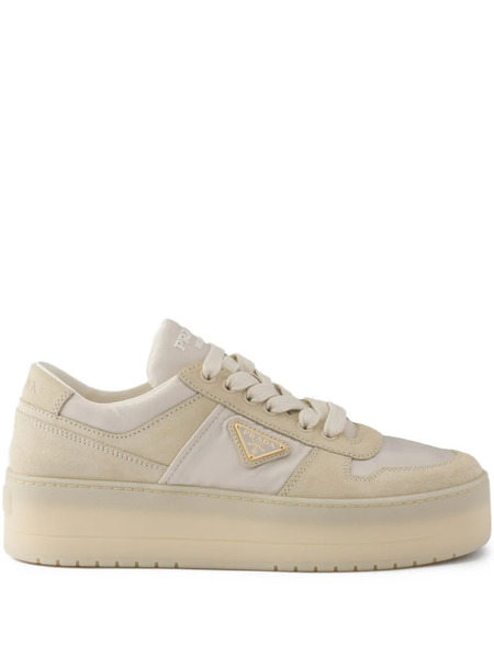  Prada Downtown Bold Platform Sneakers - Neutrals 