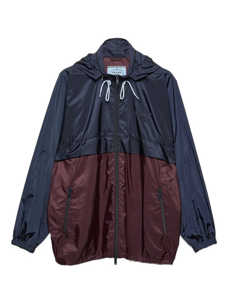  Prada Drawstring Hooded Jacket - Blue 