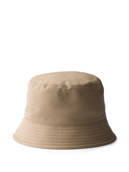  Prada Drill Bucket Hat - Neutrals 