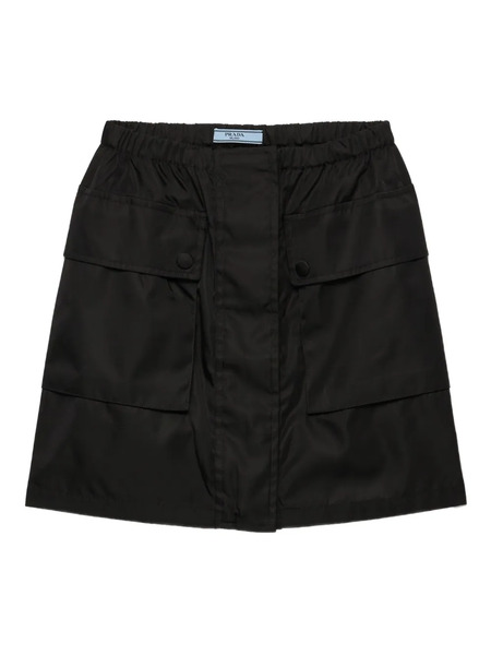  Prada Elasticated-waist Mini Skirt - Black 