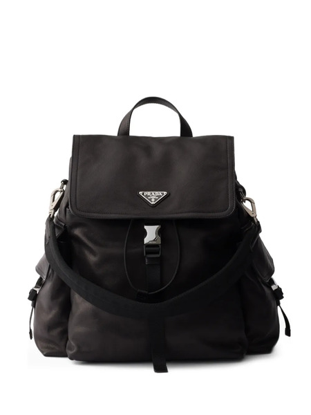  Prada Explore Leather Backpack - Black 