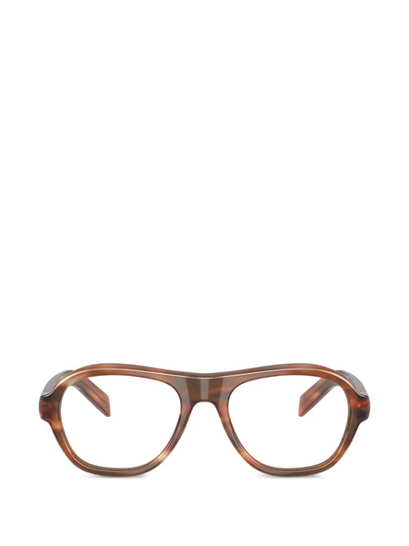  Prada Eyewear Clear-lense Glasses - Brown 