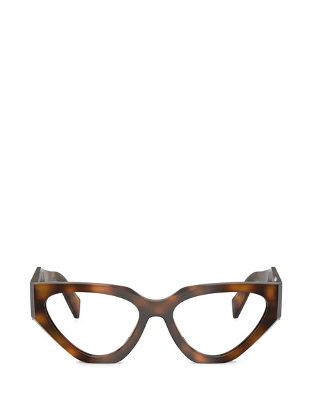  Prada Eyewear Geometric-frame Glasses - Brown 