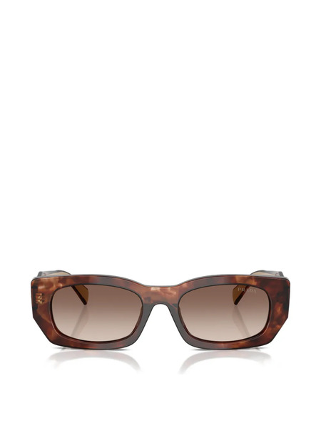  Prada Eyewear Geometric-frame Sunglasses - Brown 