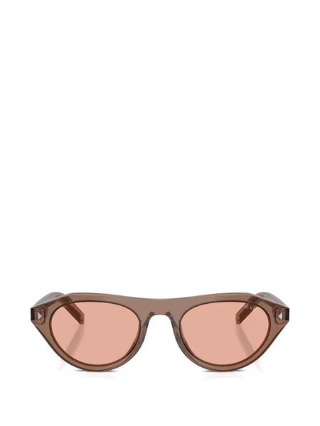  Prada Eyewear Geometric Sunglasses - Brown 