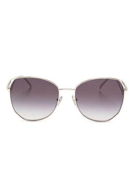  Prada Eyewear Gradient Oversized-frame Sunglasses - Silver 