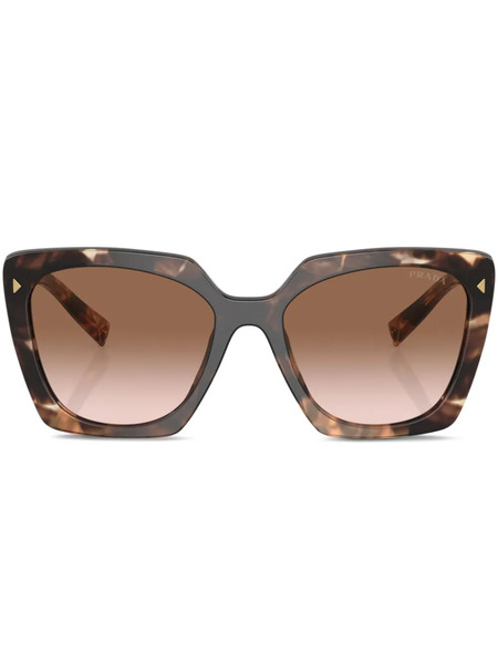  Prada Eyewear Oversize Cat-eye Sunglasses - Green 