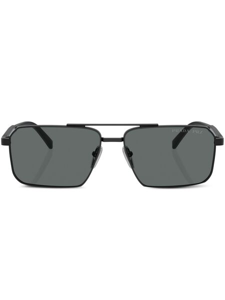  Prada Eyewear Prada Pr A57s Aviator Frame Sunglasses - Black 