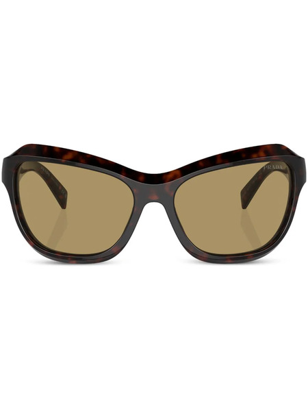  Prada Eyewear Prada Pr A27s Aviator Sunglasses - Brown 