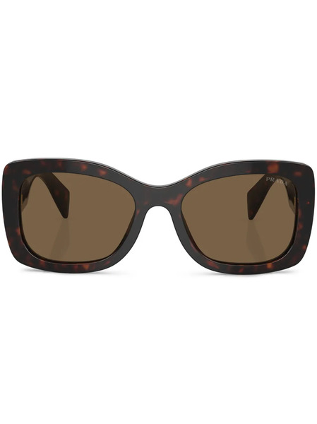  Prada Eyewear Prada Pr A08s Oversize Frame Sunglasses - Brown 
