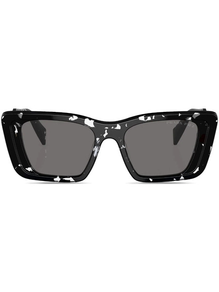  Prada Eyewear Prada Pr 08ys Oversize Frame Sunglasses - Black 