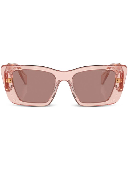  Prada Eyewear Prada Pr 08ys Oversize Frame Sunglasses - Pink 
