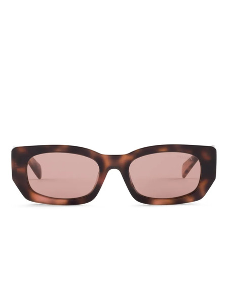  Prada Eyewear Rectangle-frame Sunglasses - Brown 