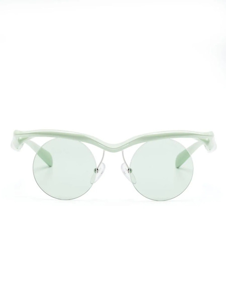  Prada Eyewear Round-frame Sunglasses - Green 