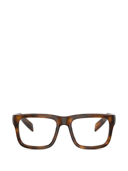  Prada Eyewear Square Frame Glasses - Brown 