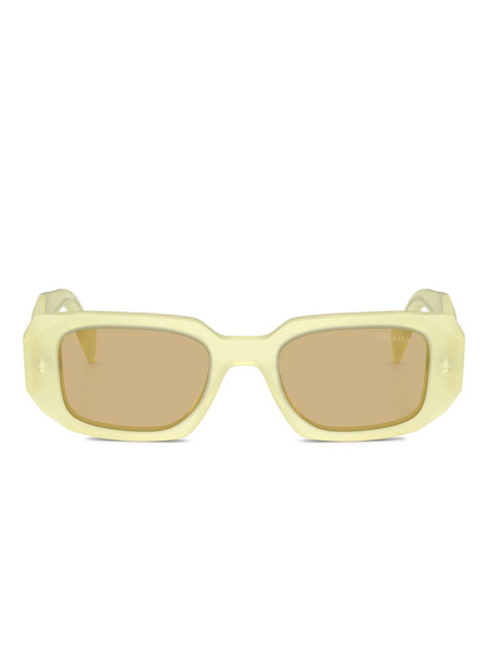  Prada Eyewear Symbole Geometric-frame Sunglasses - Yellow 