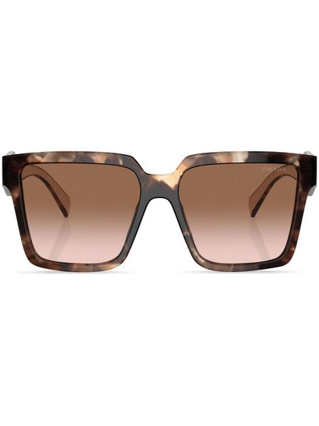  Prada Eyewear Tortoiseshell-frame Gradient Sunglasses - Green 