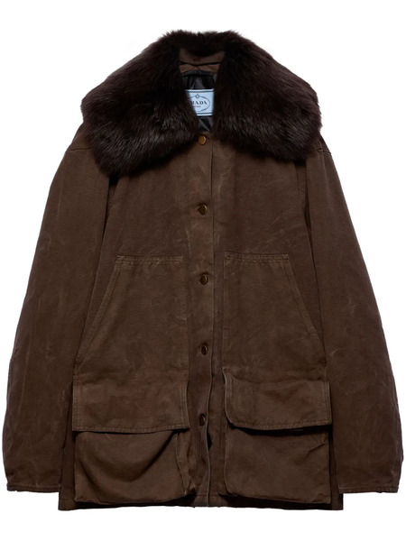  Prada Flap-pocket Jacket - Brown 