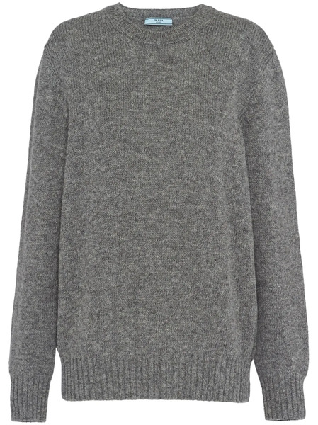  Prada Grey Crew Neck Sweater 