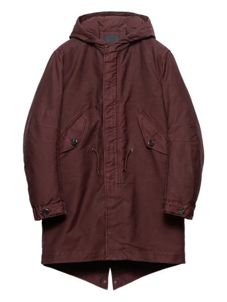  Prada Hooded Down Jacket - Red 