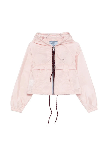  Prada Hooded Zipped Jacket - Pink 