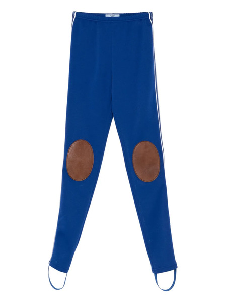  Prada Knee-patch Stripe Trousers - Blue 