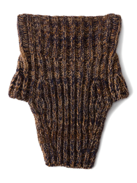  Prada Knitted Neck Scarf - Brown 