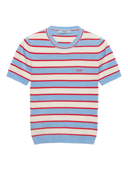  Prada Knitted T-shirt - Blue 