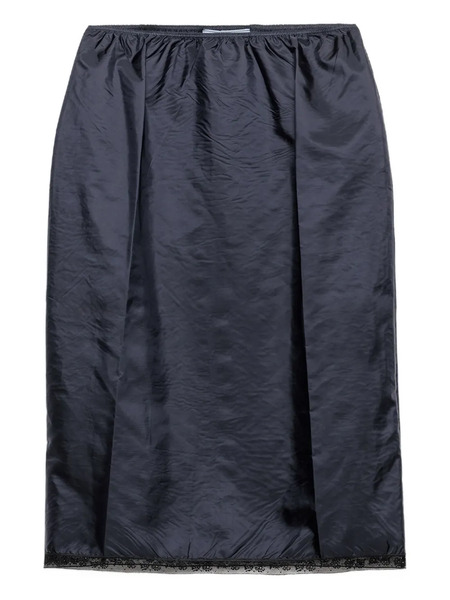  Prada Lace-trimmed Pencil Skirt - Blue 