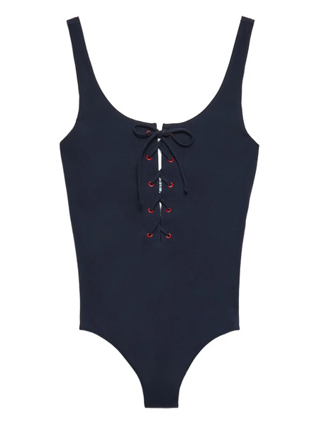  Prada Lace-up Swimsuit - Blue 