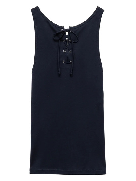  Prada Lace-up Tank Top - Blue 