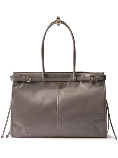 Prada Large Bonnie Tote Bag - Grey 
