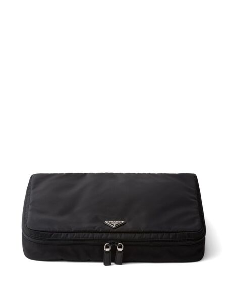  Prada Large Re-nylon Wash Bag - Black 