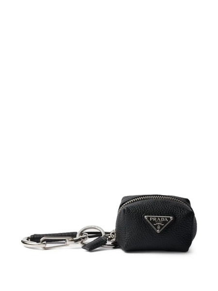  Prada Leather Bag Charm - Black 