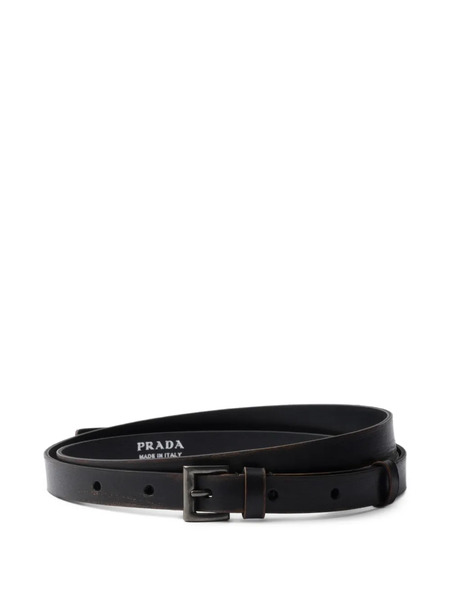  Prada Leather Belt - Black 