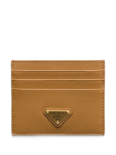  Prada Leather Cardholder - Orange 