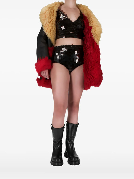  Prada Leather Coat - Black 