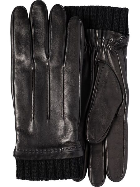  Prada Leather Gloves - Black 