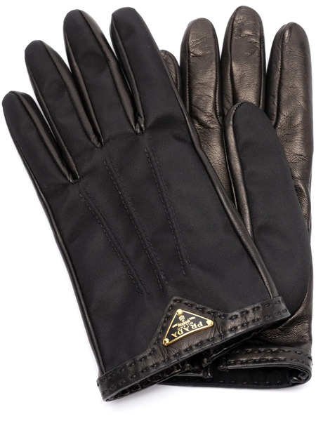  Prada Leather Gloves - Black 