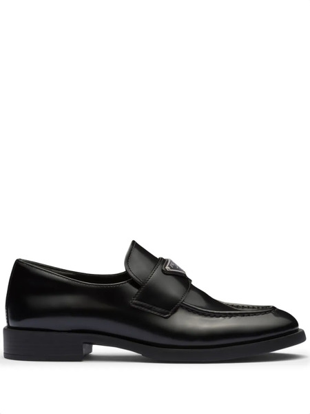  Prada Leather Loafers - Black 